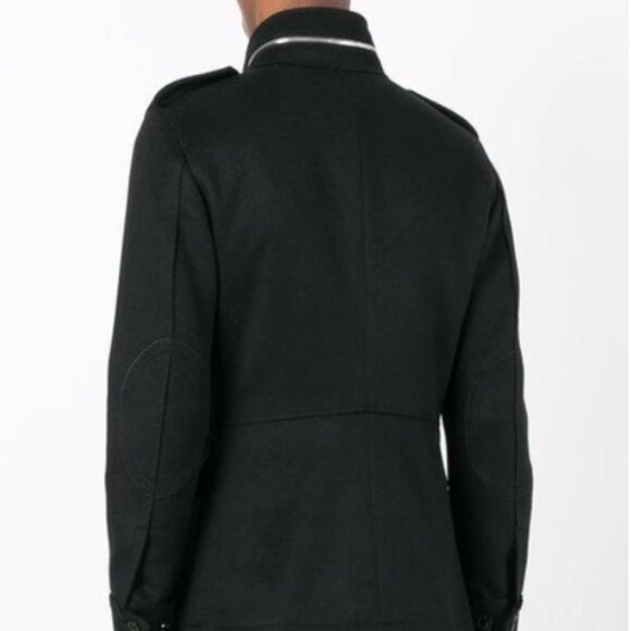 Wool & Cashmere Field Jacket W/ Zips In Black - Picture 4 of 4